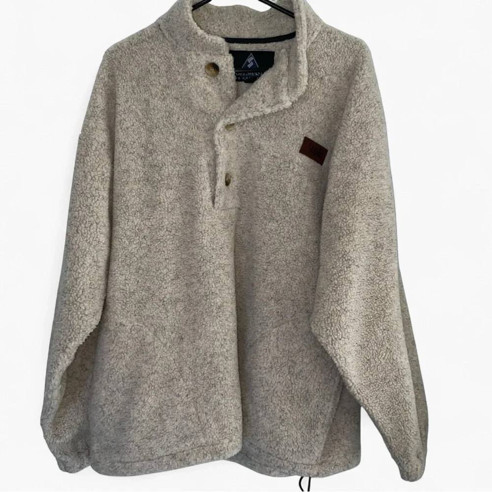 Sportsmaster Club Collection Apple logo Sherpa Pullover | Size L | Made in USA